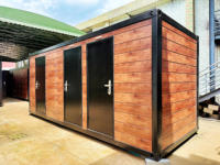 WC mobile pour 3 personnes, toilettes extérieures, salle de bain mobile, toilettes amovibles