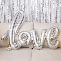 Ballon en aluminium géant « Love » en gros, ballon lettre romantique pour la décoration de mariage, fiançailles, Saint-Valentin et enterrement de vie de jeune fille