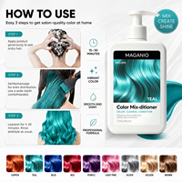 MAGANIO Coloration Capillaire Semi-Permanente Sans Ammoniaque Crème Colorante Douce Sans Décoloration Couleurs Vibrantes Tendance pour Salon et Usage Domestique