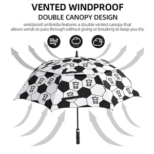 Wholesale Large Golf <b>Umbrellas</b> 62 Inch Arc Strong Windproof Rain Protection Custom <b>Umbrella</b> for Business Promotional - Product Image 6