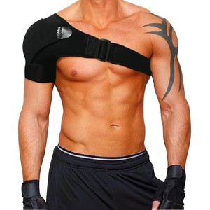 Support d'épaule avec coussin de pression, attelle d'épaule réglable <span class=keywords><strong>pour</strong></span> brassard de rotateur déchiré, <span class=keywords><strong>tendinite</strong></span>, dislocation, joint AC, bursite - Product Image 1