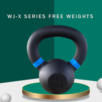 Kettlebell Hyrox Sert en fonte robuste pour l'entraînement de force du corps entier, les entraînements HIIT et fonctionnels