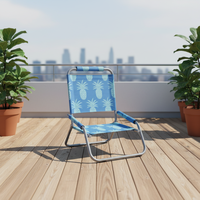Chaise de plage pliable moderne en alliage d'aluminium, portable et économique, pour l'extérieur, l'hôtellerie et le salon