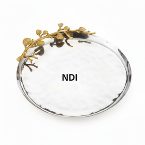 Nickel Finished New Arrival Design Top Quality Serving <b>Tray</b> Home Hotel Restaurant Metal <b>Tray</b> Multipurpose Used <b>Breakfast</b> <b>Tray</b> - Product Image 1