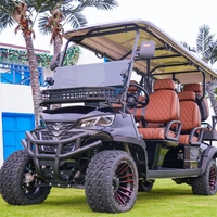 2026 Nouvelle Énergie Chariots de Golf Électriques Tout-Terrain Relevés 6 Places Personnalisés, Moteur AC 7.5KW, Batterie Lithium-Ion, 48 km/h