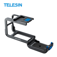 TELESIN Cadre de protection léger de 54 g pour DJI Action 5 Pro 4 3 en alliage d'aluminium avec griffe froide à dégagement rapide, étui de protection