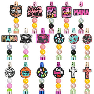 ベストセラー漫画フォーカルビーズフレーズシリーズおしゃれなフォーカルビーズDiyペン用ペンアクセサリー - Product Image 1