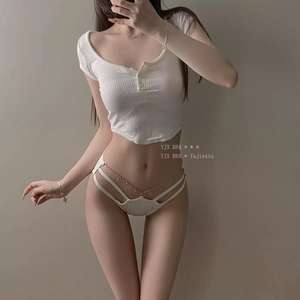 Conjunto de Brasier y Tanga de Cintura Alta para Mujer, Sexy, Sin Costuras, Compatible con Condones, de Secado Rápido, Transpirable y Ecológico - Product Image 1