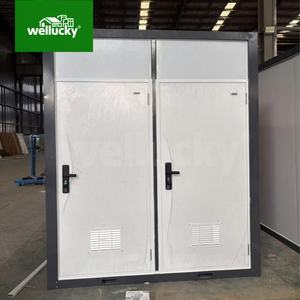 Toilettes mobiles, structure en acier, unité d'assainissement extérieure, toilettes modulaires portables pour chantier de construction, événements et utilisation en camp - Product Image 1