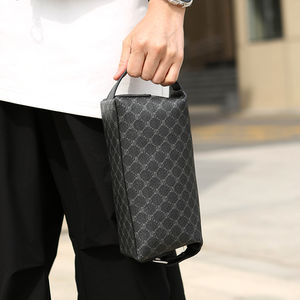 大容量时尚休闲洗脸防水便携健身收纳手提包新款时尚PU印花涤纶 - Product Image 4