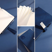 Libreta de Negocios de Cuero Premium Personalizada para Eventos Corporativos A5, Libreta con Tapa de Cuero y Cierre Magnético con Portaplumas