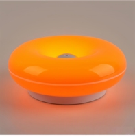 Lampe de table moderne et colorée la plus populaire de 2026, lampe de table Donut 22,5 cm avec batterie 1800 mAh, 3 CCT réglables