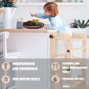 OEM ODM Lernturm enfant en bois <span class=keywords><strong>pliable</strong></span> cuisine aide <span class=keywords><strong>pliable</strong></span> étape outil enfant en bas âge Montessori <span class=keywords><strong>tour</strong></span> <span class=keywords><strong>d</strong></span>'apprentissage pour tout-petit - Product Image 4