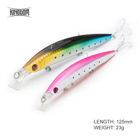 Leurre de pêche à la truite Kingdom Minnow Crankbaits 125 mm 23 g, leurres pour la pêche en eau salée, wobblers pour la pêche à la traîne, appât artificiel, faux poisson, prix OEM