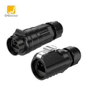 E-Weichat LP16网络电缆连接器公母插入式法兰安装防水Ethercon RJ45信号连接器 - Product Image 2