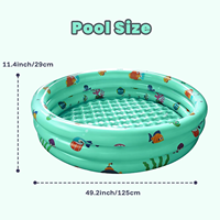 Piscine gonflable ronde pour bébé 48" x 12", piscine portable pour enfants