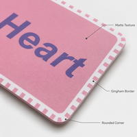 Étiquettes suspendues personnalisées en papier écologique de qualité supérieure, imprimées avec logo, étiquette de vêtement personnalisée, design personnalisé, étiquette rose pour t-shirt