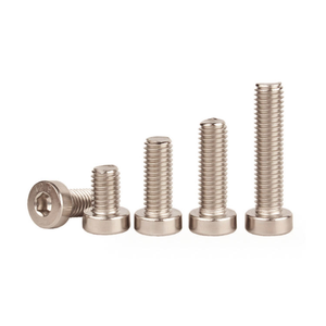 Vis à tête cylindrique hexagonale à faible encombrement DIN 7984 de grade 12.9, nickelée, M5 M6, pour assemblage à faible espacement - Product Image 1