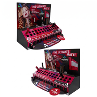 Présentoir de Luxe pour Vernis à Ongles OEM ODM, Présentoir de Comptoir pour Maquillage et Rouge à Lèvres, Présentoir de Beauté avec Étiquettes de Nuancier de Couleurs