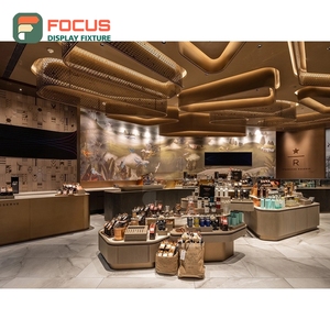 Mostrador de Servicio para Cafetería de Alta Capacidad con Panel de Vidrio Templado, Zona de Exhibición de Accesorios, Mostrador de Caja para Cafetería - Product Image 3