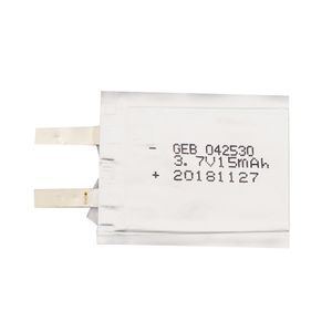 Ultra-slim li rechargeable polymer battery 042530 3,7 V 15mAh lliion polymer battery - Product Image 3