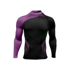 Long Sleeve <b>Men</b> <b>Compression</b> <b>Shirts</b> Rash Guards <b>for</b> Fitness and Outdoor Sports <b>Mens</b> Sports <b>Compression</b> Tops Rash Guards Quick Dry - Product Image 6