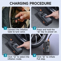 Multifunctional Portable Automatic Wireless 10000mah 150PSI 12V Tire Inflator Car Jump Starter with Air Pump Air Blower