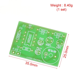 Kit de Multivibrador <span class=keywords><strong>NE555</strong></span> con Lámpara, Kit de Aprendizaje DIY para Estudiantes de Laboratorio, Compatible con <span class=keywords><strong>Arduino</strong></span> - Product Image 2