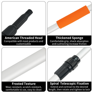 Ukuran tiang ekstensi air dapat disesuaikan dengan bahan ringan dan kepala sikat yang dapat diganti untuk pembersihan truk - Product Image 3