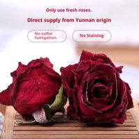 Thé de Beauté – Thé en Sachets Sélectionné du Yunnan, Infusion de Rose Rouge Lyophilisée Parfumée, 100g, Grand Format en Boîte Cadeau, Vente en Gros