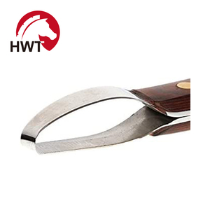 Coltello Professionale per Zoccoli Ovale in Acciaio Inossidabile con Manico in Legno, Tagliazoccoli Circolare per la <span class=keywords><strong>Cura</strong></span> degli Zoccoli dei Cavalli - Product Image 3