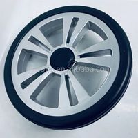 Roue de poussette de 8 pouces avec pneu EVA et jante en plastique pour poussette bébé