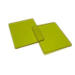 Filtros Ópticos 465-475nm, Filtros de Paso de Banda Larga, Filtros de Vidrio Óptico con Transmisión Amarilla, WQ-JB470, 95% de Transmitancia - Product Image 1