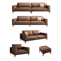 Ensemble de canapés modulaires en cuir PU pour salon et chambre à coucher, écologiques, modernes, durables et sains