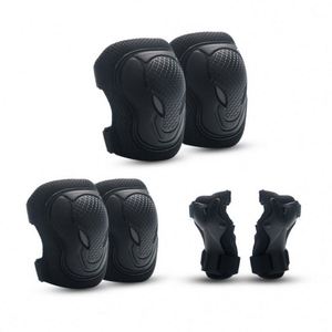 QW Conjunto de Protección Deportiva Todoterreno para Niños - Casco de Patinaje, Rodilleras y Coderas con Función Térmica de Poliéster - Product Image 6