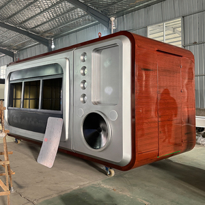 Remolque de Comida Móvil Prefabricado Aislado con Forma de <span class=keywords><strong>Radio</strong></span>, Carrito de Comida Callejero Nuevo de Acero Inoxidable para Venta de Café y Aperitivos - Product Image 3