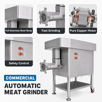 Nueva Picadora de Carne Industrial de 5 Componentes, Producción de 1000 kg/h, Potencia de 3.7KW, Acero Inoxidable 304, KESSLER con Certificado CE