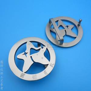 Hebillas de Cinturón con Logotipo Metálico Personalizado, Hebilla de Placa con Patrón de Letras de Acero Inoxidable para Uso en el Lugar de Trabajo PDK20240117 - Product Image 1