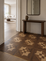 Parquet en bois massif, design moderne en chêne de luxe pour cuisine, chambre, salon, entrepôt, projets commerciaux