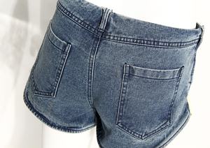 OUDINA Fashion Hot Girl Large tasche pantaloni donna Short Denim donna Jeans Shorts - Product Image 6