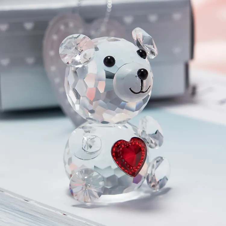크리 에이 티브 작고 귀여운 동물 멀리 프로모션 항목 크리스탈 곰 장식