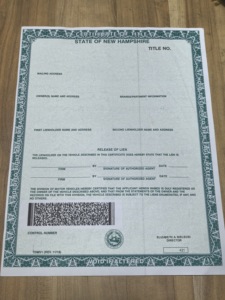 优质水印微文字UV隐形防伪证书机动车产权证 - Product Image 2