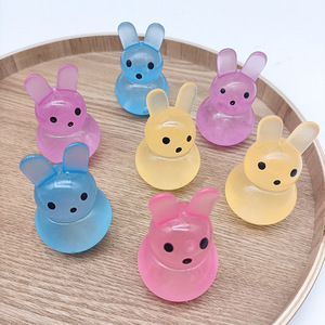 High Quality TPR Maltose Beads Easter Rabbit Pressure Release Promotional Gift Decompression <b>Squeeze</b> Toys for Kids and Adults - Product Image 3
