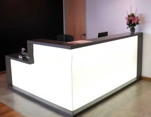 SUN GOLD cash counter reception modern <strong>office</strong> desk furniture modern <strong>office</strong> <strong>table</strong> design <strong>l</strong> <strong>shaped</strong> sz od224 - Product Image 1