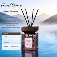 Diffuseur de parfum d'hôtel toutes saisons cinq étoiles 200 ml en verre avec bâtonnets en rotin, arôme longue durée (plus de 90 jours), pour chambre haut de gamme