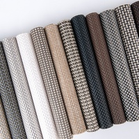 Revêtements muraux en tissu maille acrylique tricoté pour la décoration de chaises de plage extérieures, résistants à l'abrasion, épais et à motif écossais