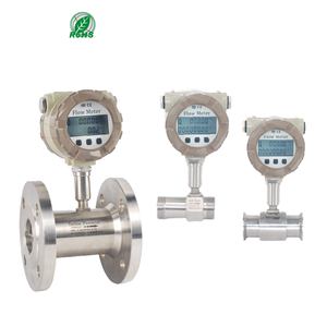 Digitale vloeibare dieselbrandstof water 4-20mA uitgang DN10 DN50 roestvrijstalen klemflens schroefdraad turbine debietmeter OEM 0,5% - Product Image 1