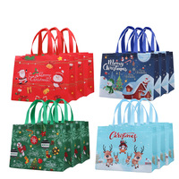 Sacs cadeaux personnalisés non tissés en gros pour Noël, sacs réutilisables, sacs fourre-tout, vente chaude