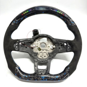 Volant sport en fibre de carbone forgée pour VW MK7 GTI <span class=keywords><strong>Golf</strong></span> 6 7 CC Polo Passat B8 Accessoires de modification intérieure automobile - Product Image 5