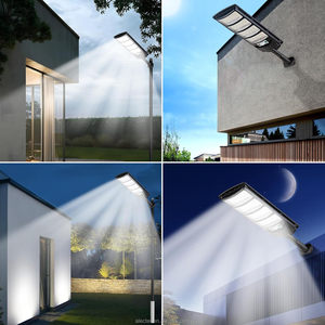 Outdoor IP65 Waterproof Solar Street <b>Light</b> Dusk to Dawn <b>LED</b> Flood <b>Light</b> <b>Motion</b> <b>Sensor</b> Remote Control Security Lamp - Product Image 2